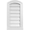 Ekena Millwork Arch Top Surface Mount PVC Gable Vent: Functional, w/ 2"W x 2"P Brickmould Sill Frame, 12"W x 22"H GVPAR12X2203SF - alternate 1